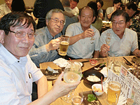 日本酒の会の様子 日本酒の会の様子