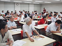78人が参加した講演会 78人が参加した講演会