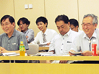 各会派と懇談する協会役員