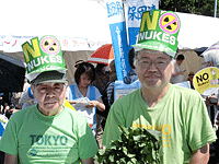 東京反核医師の会・渡辺吉明先生(左)と片倉和彦先生