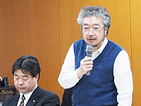 在宅医療の取り組み強化を訴える中村支部長（中野支部）